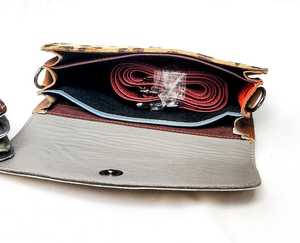 Trendy Leopard Print <b>Women's</b> Clutch Bag Durable Fashionable <b>Handbag</b> with Cover Closure Girls' Own Style - Product Image 3