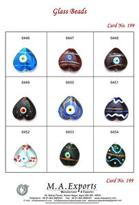 Perles en verre uniques en forme de cœur pour la fabrication de bijoux Perles en verre de conception de cœur magnifiques fabriquées à la main pour la fabrication de bracelets - Product Image 5