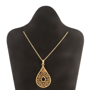 สร้อยคอประดับจี้รูปลูกแพร์เคลือบทองดีไซน์ใหม่,สร้อยคอพร้อมจี้สร้อยคอแบบคลาสสิกเหมาะสำหรับเป็นของขวัญในงานปาร์ตี้ - Product Image 2