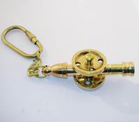Porte-clés canon en laiton personnalisé en laiton AK en finition polonaise au meilleur prix pour les cadeaux/usage personnel