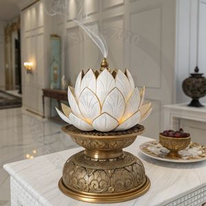 Brûleur d'encens en acier inoxydable 100% naturel, écologique, de luxe, spirituel, pour la maison, l'hôtel, diffuseur d'aromathérapie - Product Image 1