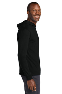 T-shirts à capuche noirs personnalisables pour hommes à manches longues 100% coton pour les événements et la revente - Product Image 3