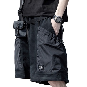 กางเกงขาสั้นสำหรับวิ่ง5นิ้วของผู้ชายกางเกงขาสั้นแนวสตรีทเอวยางยืดแฟชั่นแนวสตรีทโลโก้ตามสั่ง - Product Image 1