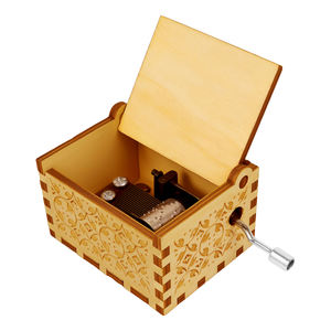 Boîte à <span class=keywords><strong>musique</strong></span> en bois à manivelle personnalisée avec impression à la demande, impression UV, écologique, livraison rapide, votre logo et votre design <span class=keywords><strong>photo</strong></span> - Product Image 3