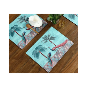 Set de table vichy noir et blanc audacieux pour une mise en scène de table moderne 30x45cm 115g Lavable Textile de maison décoratif Fournisseur indien - Product Image 5