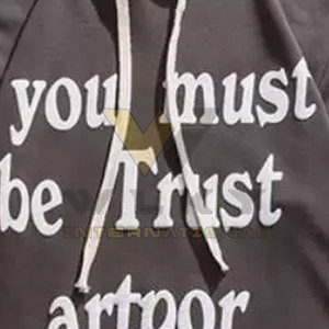 Heavyweight 400 GSM Custom Puff Printing Men Oversized Color sólido Premium Material Hoodie para la venta - Product Image 4