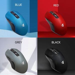 JERTECH W300 seyahat Pc ergonomik alüminyum çift 2.4ghz WIFI sessiz BT şarj edilebilir dizüstü kablosuz fare - Product Image 4