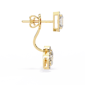 Pendientes Brillantes de Oro de 18K con Diamante Cultivado en Laboratorio, Pendientes de Diamantes Premium - Product Image 3