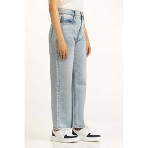 กางเกงยีนส์เดนิมทรงตรงแฟชั่นเรียบง่าย WM-JNS-WS25-004 - Product Image 2