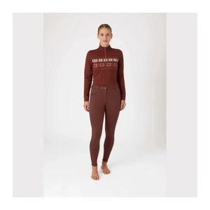 Pantalon équestre en nylon à coupe ajustée pour femmes taille haute culotte de mouvement améliorée pour l'équitation taille adulte impression en silicone - Product Image 1