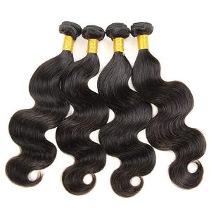 Extensiones de cabello humano crudo Natural de grado de templo indio un donante a granel virgen Remy negro onda cabello tejido solo cabello dibujado - Product Image 1