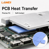 Plaque en silicone thermiquement conductrice à faible résistance thermique du fabricant avec épaisseur personnalisée