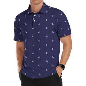 2025 été hommes mode Style nouveau motif solide Sublimation pour Polo 100% coton T-Shirt foncé Technique à manches courtes XL - Product Image 4