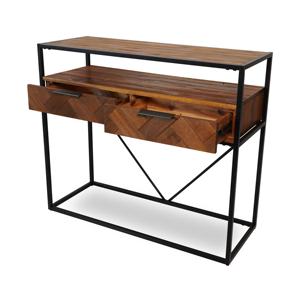 Mesa de consola de madera maciza de Aarhus, diseño minimalista moderno para entrada estrecha, mesa de sofá para sala de estar, dormitorio, muebles para el hogar - Product Image 3