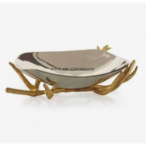 Nouveau design de bol à chocolat en métal aluminium bol de service pour hôtel et restaurant au design moderne fourniture d'accessoires faits à la main - Product Image 2