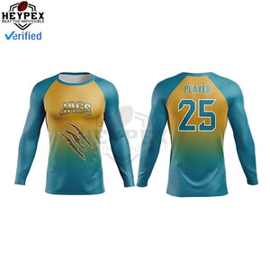 Premium Customized 7v7 American <b>Football</b> <b>Shirts</b> Heat-Transfer Printed Uniforms High Quality Compression Gear Short Custom Label - Product Image 4