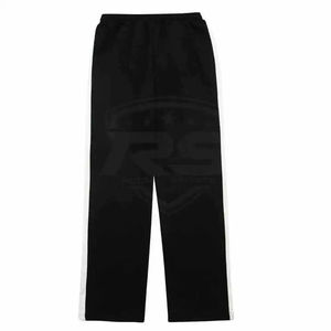 Pantalons de survêtement baggy streetwear 100% coton en noir Nouvelle mode Pantalons de survêtement en coton pour hommes Pantalons de survêtement baggy évasés - Product Image 2