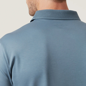 Nouveauté Chemise de golf décontractée pour homme 100% coton Pima Anti-froissement Imprimé Ultra doux Manches courtes Design de poche Business - Product Image 3