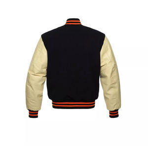 Chaqueta Bomber de Cuero Vintage para Hombre, Estilo Urbano, Logotipo Bordado Personalizado, Tendencia Clásica de la Industria - Product Image 3