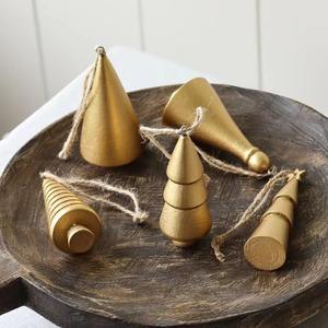 Forma de copos de nieve de metal Decoración navideña Premium Decoración colgante Adornos navideños Artesanía de metal del fabricante indio - Product Image 6