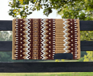 Vente chaude À La Main En Laine Western Couverture De Selle Personnalisé Cheval Tapis D'équitation Durable Premium Couverture Équestre Fabriqué En Inde - Product Image 1