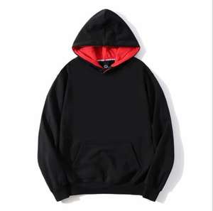 Sweat à capuche de sport à manches longues pour hommes de haute qualité couleur personnalisée solide 100% polaire de coton fabriqué au Pakistan-pour l'hiver - Product Image 3