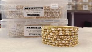 Último conjunto de brazaletes Rajwadi para mujer Brazaletes de metal de diseñador de ropa nupcial con piedras disponibles en muchas opciones de color para fiesta - Product Image 3