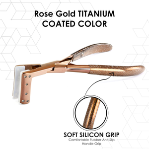 Outil d'extension de cheveux Ruban dans une pince Pince d'extension de cheveux pour Micro Anneaux Liens Perles Supprimer la pince Or Rose avec emballage personnalisé - Product Image 5