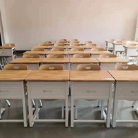 Meubles de classe durables, table d'étude, siège, bureau et chaise pour enfants, pour les élèves