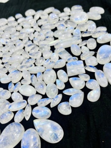 Wholesale <b>Rainbow</b> Natural Moon Stone Cabochon High Grade Flashy Loose Gemstone for Pendant Necklace - Product Image 6