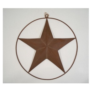 Brown Powder Coated Metal <b>Hanging</b> <b>Star</b> With Ring Ornaments For Home Christmas X Mas Tree Decorative <b>Hanging</b> Ornaments - Product Image 1