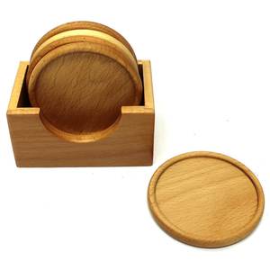 Posavasos de madera personalizados, posavasos redondos personalizados de la mejor calidad, hechos en la India - Product Image 5