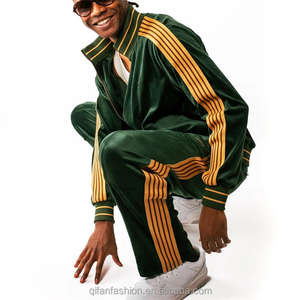 Chándal de dos piezas para hombre de la mejor calidad poliéster/algodón ajustado ligero y cómodo logotipo personalizado cremallera completa - Product Image 6