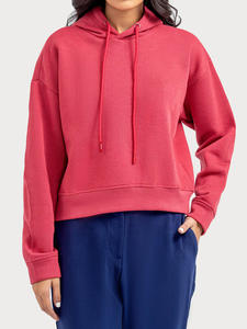 Sweat à capuche surdimensionné personnalisé pour femmes, pull-over à capuche, décontracté, hiver, tricoté 100% coton, polaire Vintage Cartoon Front - Product Image 5