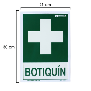 Cartel Botiquín 21x 30 (Alt.) cm. - Product Image 1