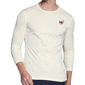T-shirt à manches longues à la mode pour hommes 100% coton Meilleur matériel bas quantité minimale de commande prix d'usine - Product Image 1