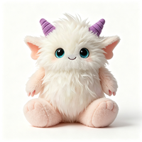 Peluche Monstre Fantastique en Gros, Jouet Doux et Moelleux, Poupée en Peluche Blanche pour Enfants, Cadeau Personnalisé