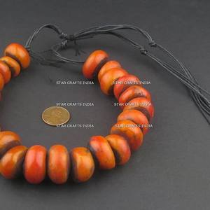 Collier en résine rouge de haute qualité bijoux de mode pour les femmes de l'Inde Look à la mode collier en résine fait main - Product Image 4