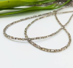 Brown Champagne Faceted DiamondTube Shape Beads High Quality Diamond 1.5-2.5 mm <b>Natural</b> <b>Tube</b> Top for Jewelry Making - Product Image 3