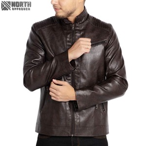 Diseña Tu Propia Chaqueta Bomber de Cuero con Camuflaje, Chaqueta de Motociclista Personalizable de Alta Calidad para Hombre, Impermeable, Transpirable y de Manga Larga - Product Image 3