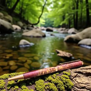 Luxury Amethyst Collection 0.7mm Handmade <b>Pen</b> with <b>Novelty</b> Design HHPEN AMT-425 for Office & School Use - Product Image 3