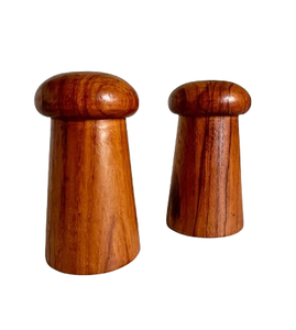 Salière et poivrière en bois d'acacia durable et écologique pour la table, pot à épices avec couvercles - Product Image 3