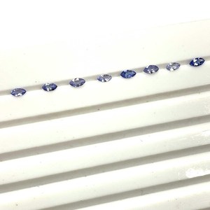 Piedras preciosas facetadas de corte Marquesa de tanzanita Natural de 2x4mm para fabricación de joyas, mayorista de piedra de tanzanita de Grado Superior calibrada suelta - Product Image 1