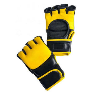 Gants en cuir de MMA de sport de couverture de demi-doigt de qualité supérieure professionnelle du Pakistan Gants MMA Arts martiaux - Product Image 6