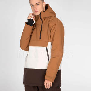 Chaqueta Anorak de Invierno para Hombre con Capucha y Logotipo Frontal, de Secado Rápido, Impermeable, Transpirable, con Colores en Contraste - Product Image 2