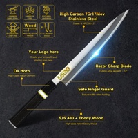 Japanischer achteckiger Griff 8 Zoll Rechtshand yanagiba hochwertiger Kohlenstoffstahl Sushi-Messerklinge Sashimi kaufen für Restaurant