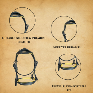 Brida de Cuero Occidental Premium para Caballo |   Duradero, Elegante, Ajustable y Cómodo |   Equipo Ecuestre de Alta Calidad para Jinetes - Product Image 4