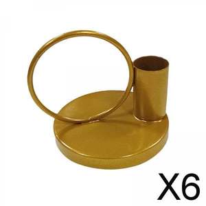 Antique Brass Rustic <b>Taper</b> <b>Candle</b> Holder Vintage Stands Handmade Eco-Friendly Christmas Wedding Dining Decor - Product Image 5