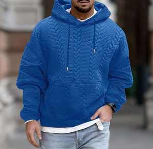 Suéter de Punto con Cierre de Cremallera para Hombre, Estilo Casual, Sudadera con Capucha, Moda Otoñal - Product Image 4