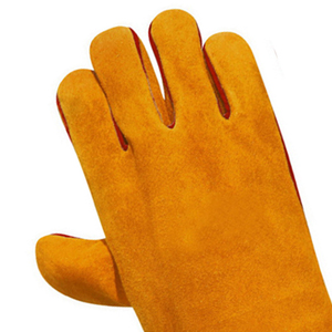 ถุงมือเชื่อมหนังแบบพรีเมี่ยมถุงมือทำงานหนังวัว - Product Image 5